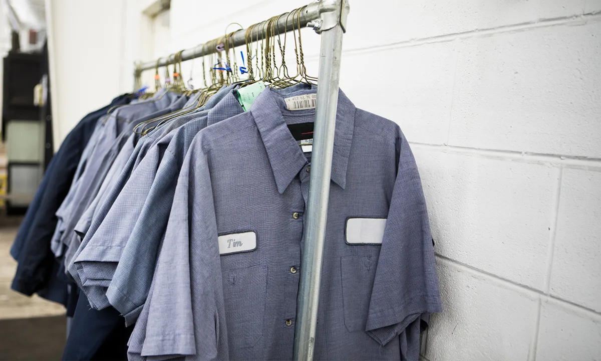 High-capacity commercial laundry machines at PC's Wash & Go